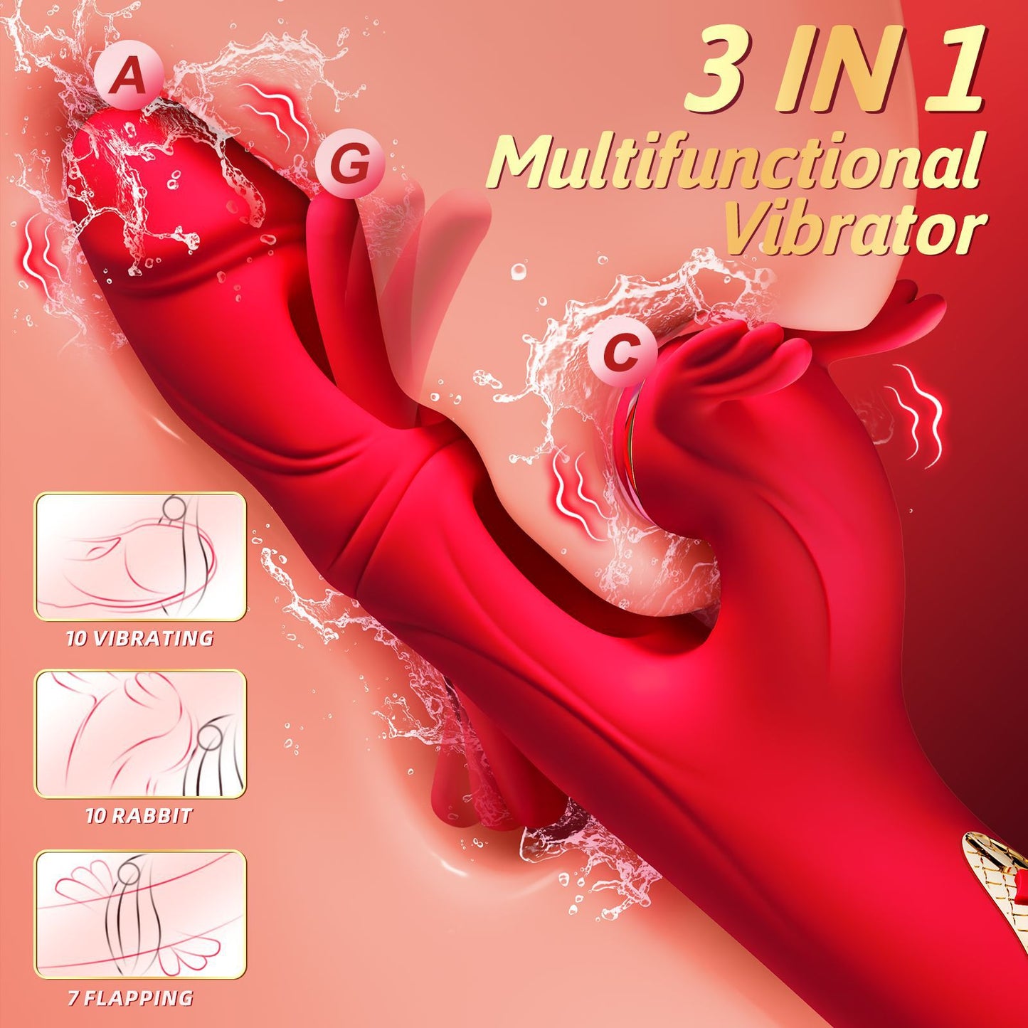 Rouge Symphony — Heated Rabbit Vibrator
