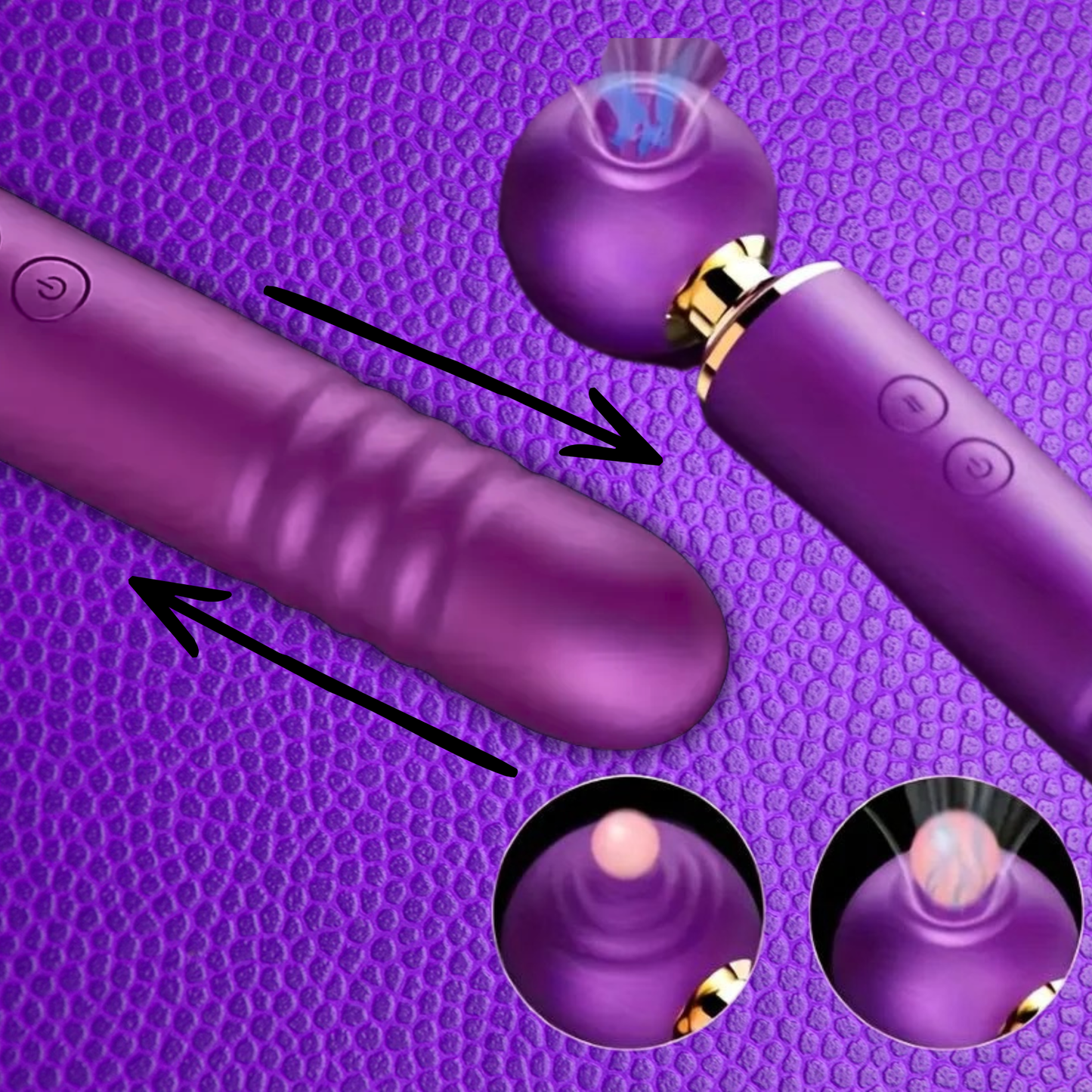 Triple Crown — 3-in-1 Vibrator
