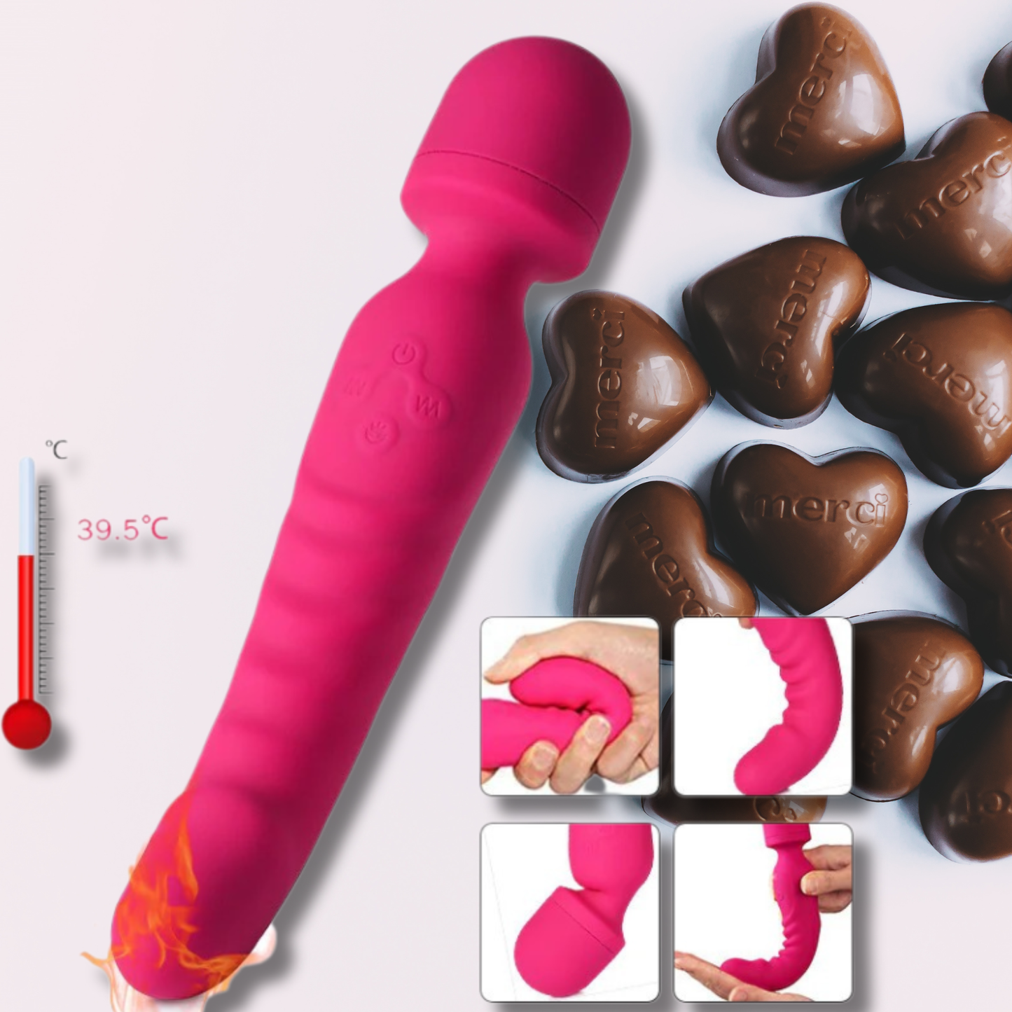 Heat & Flex — Heated Wand Vibrator