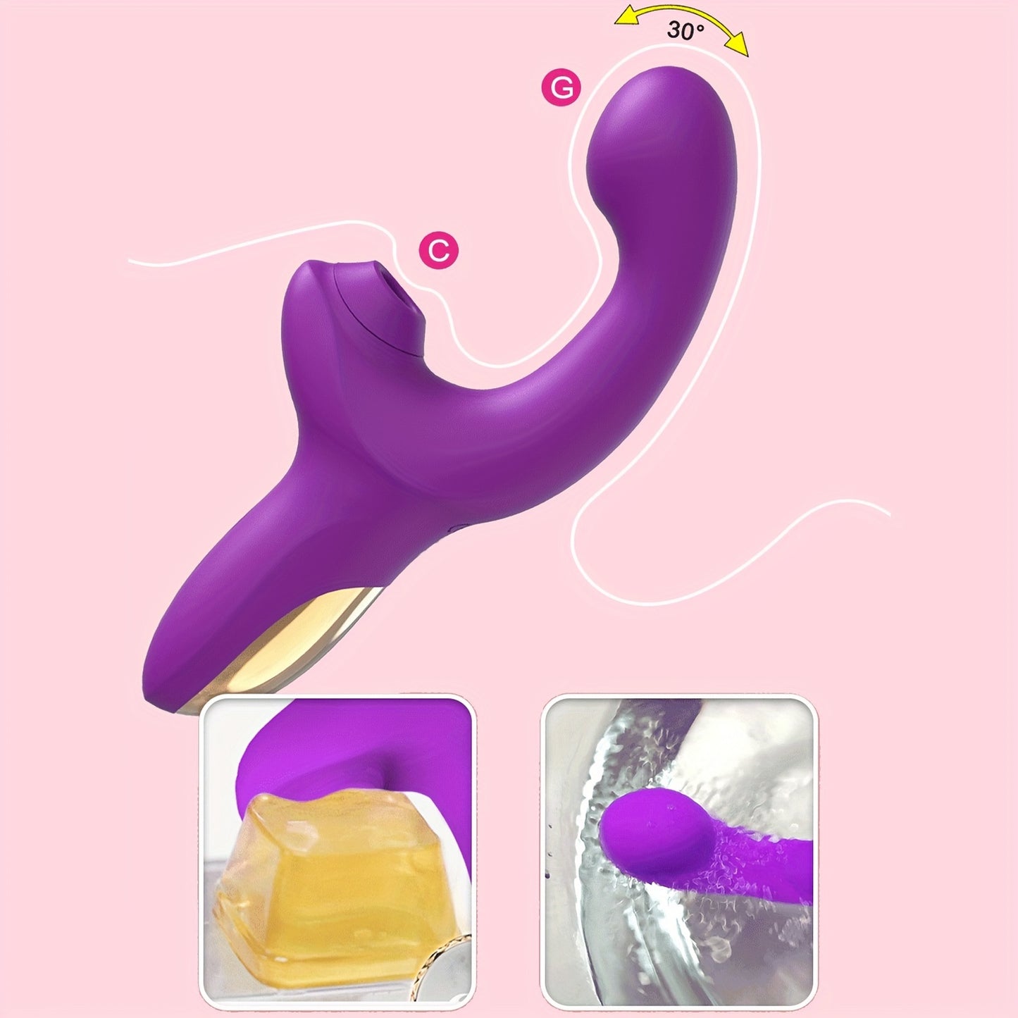 Curl & Kiss — G-Spot Suction Vibrator