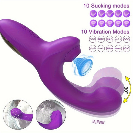 Curl & Kiss — G-Spot Suction Vibrator