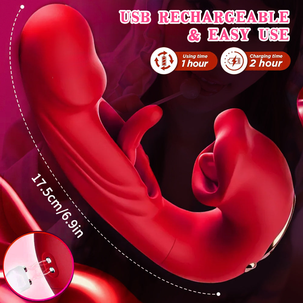 Lip Service — Licking & Tapping Vibrator