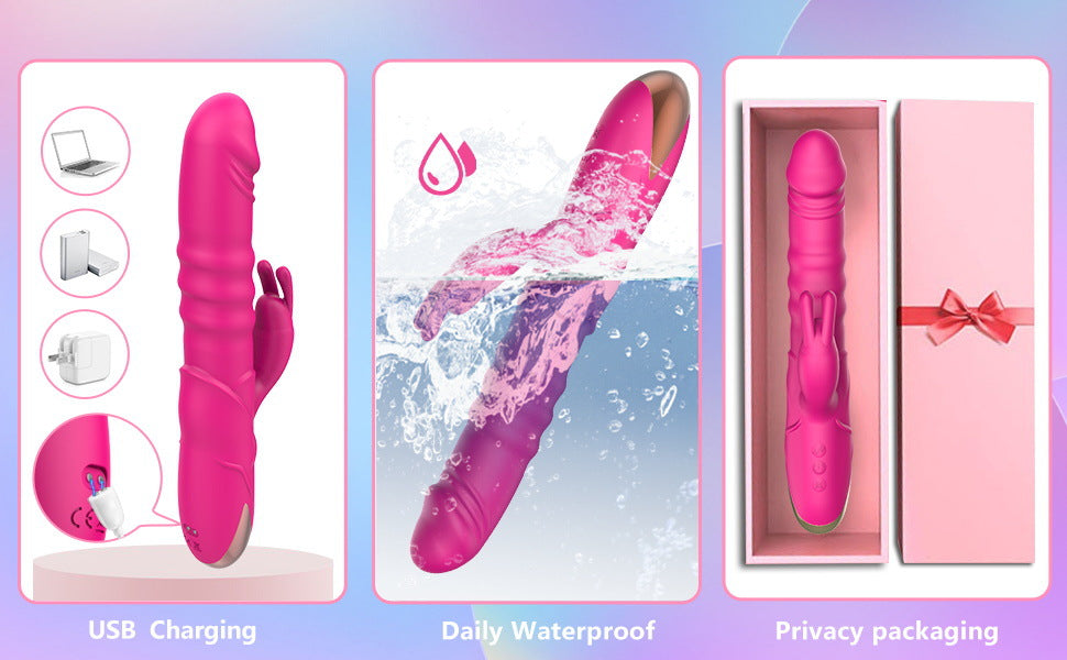 Rose Rhythm — Thrusting Rabbit Vibrator