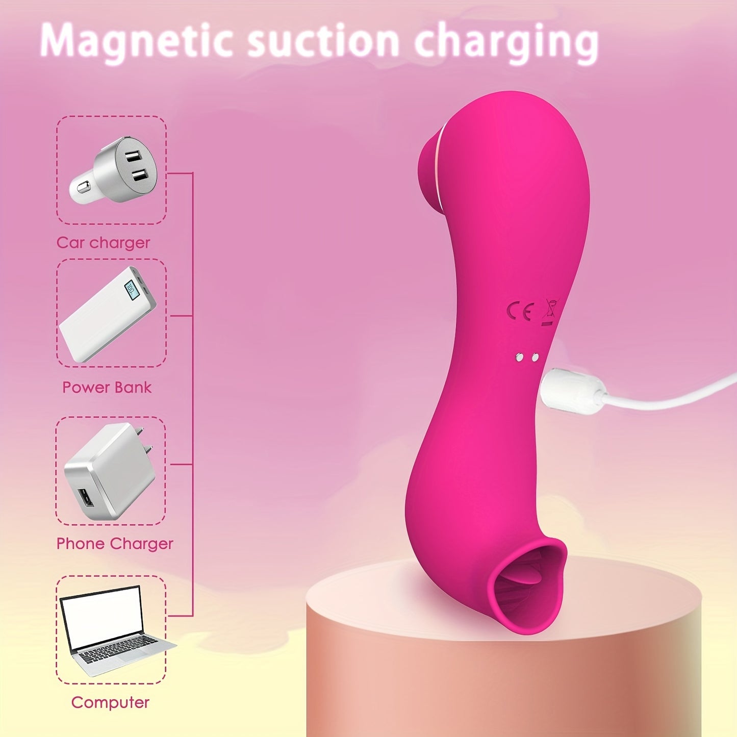 Dual Suction & Licking Clitoral Vibrator