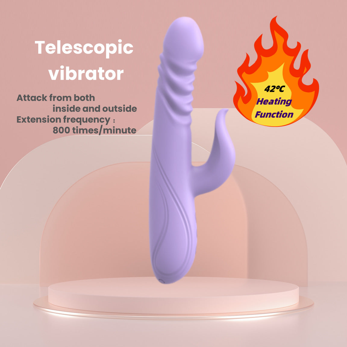 Lavender Thrust — Heated Rabbit Vibrator
